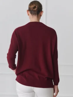 Boyfriend Cashmere Jumper Pinot