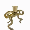Brass Bow Candle Holder