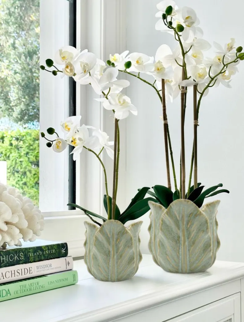 Cabbage Leaf Pot Light Green Small