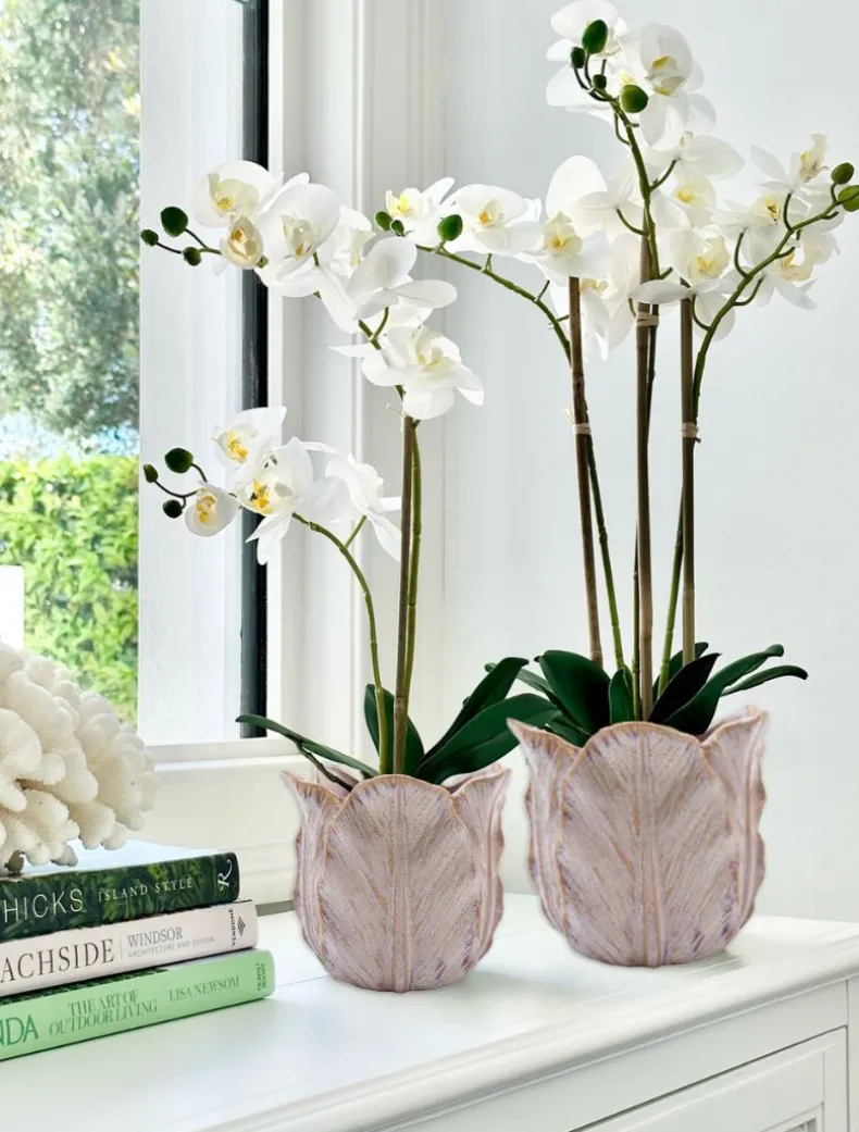Cabbage Leaf Pot Pink Small