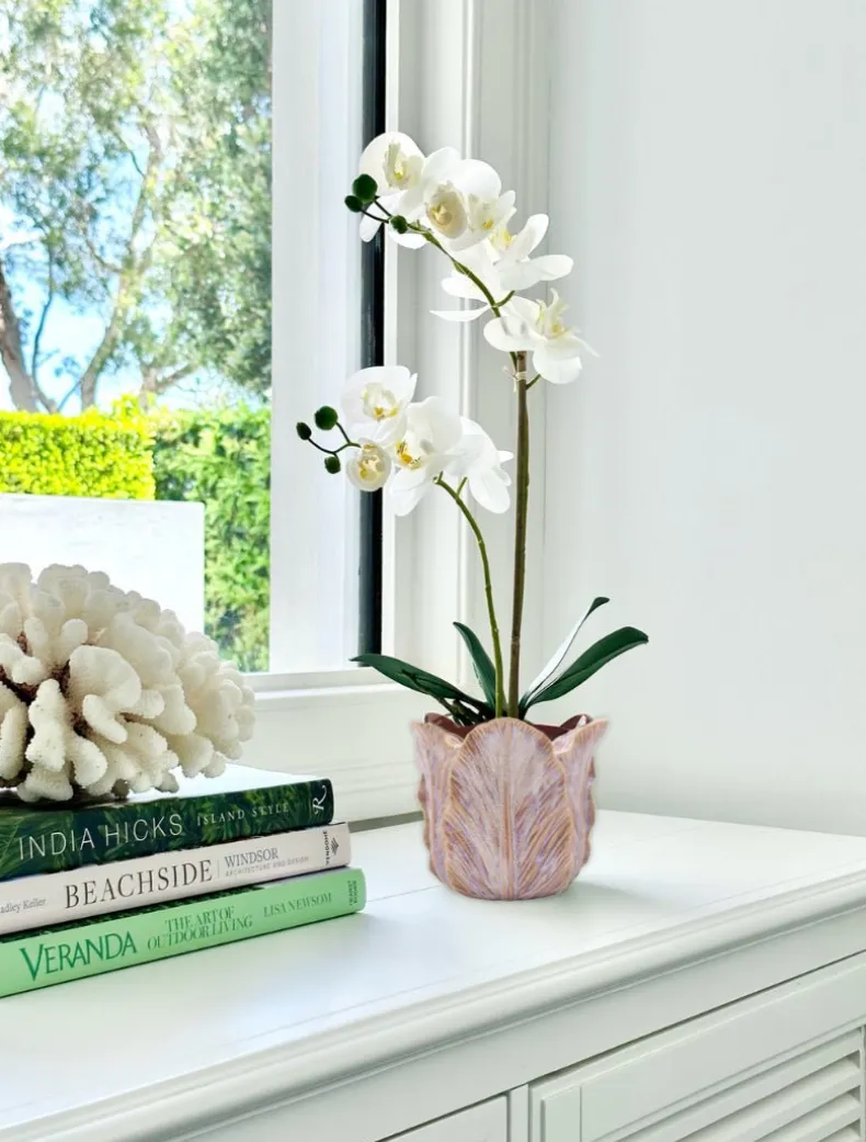 Cabbage Leaf Pot Pink Small