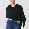 Cashmere Ponchette Black