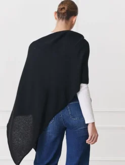 Cashmere Ponchette Black