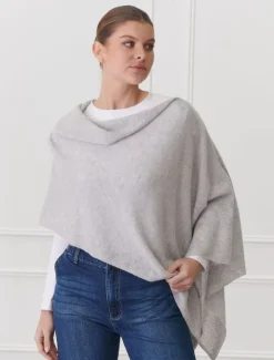 Cashmere Ponchette Grey