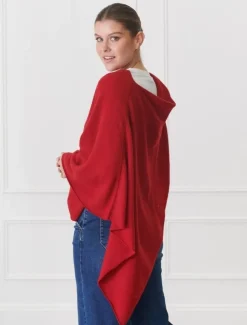 Cashmere Ponchette Rosewood