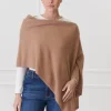 Cashmere Ponchette Tan