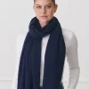 Cashmere Scarf Navy