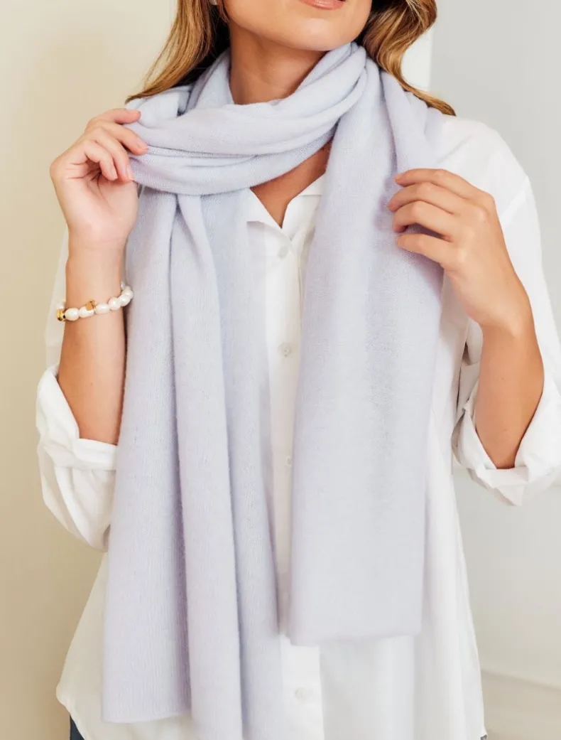 Cashmere Scarf Pale Blue
