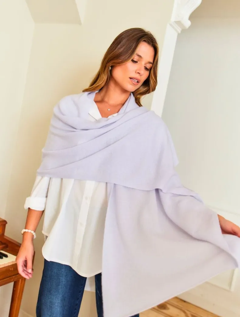 Cashmere Scarf Pale Blue