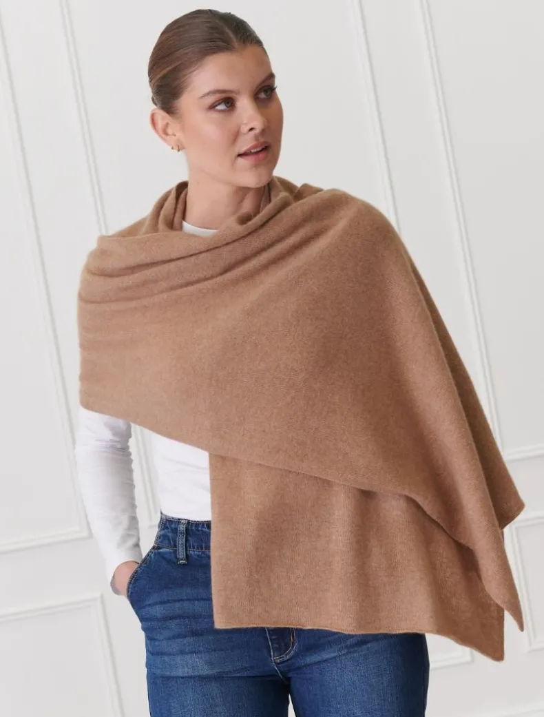 Cashmere Scarf Tan