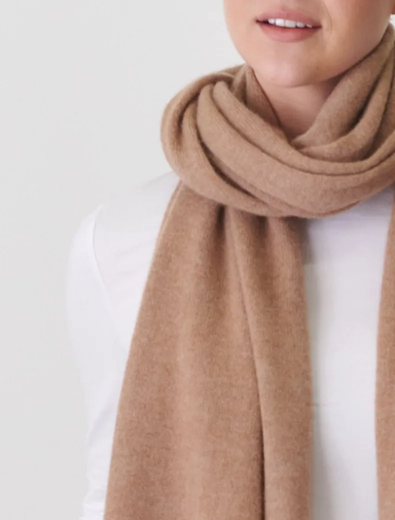 Cashmere Scarf Tan