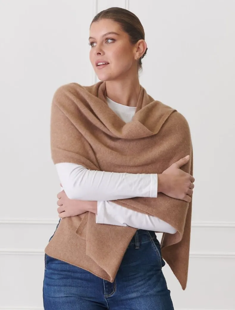Cashmere Scarf Tan