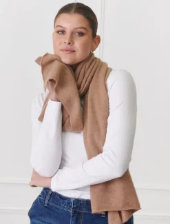 Cashmere Scarf Tan