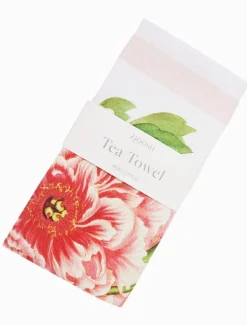 CC Botanical Tea Towel Peonies