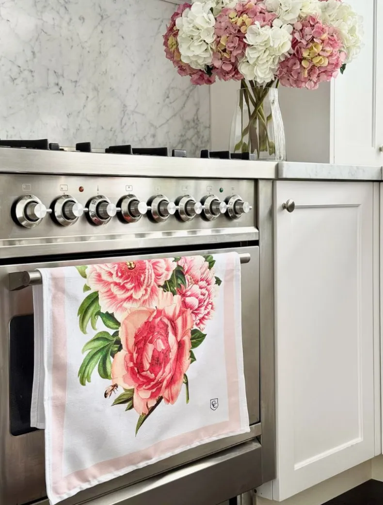 CC Botanical Tea Towel Peonies