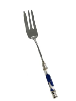 Ceramic Blue Arch Tile Pattern Fork Silver