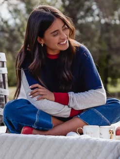 Chloe Cashmere Knit Navy