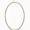 Chocolate Crystal Necklace Gold