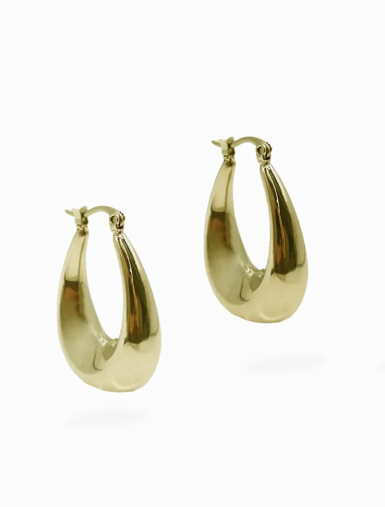 Chunky Tear Drops Gold