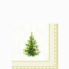 Classic Christmas Tree Cocktail Napkins 20pk