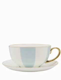 Classic Striped Tea Cup Blue 300ML