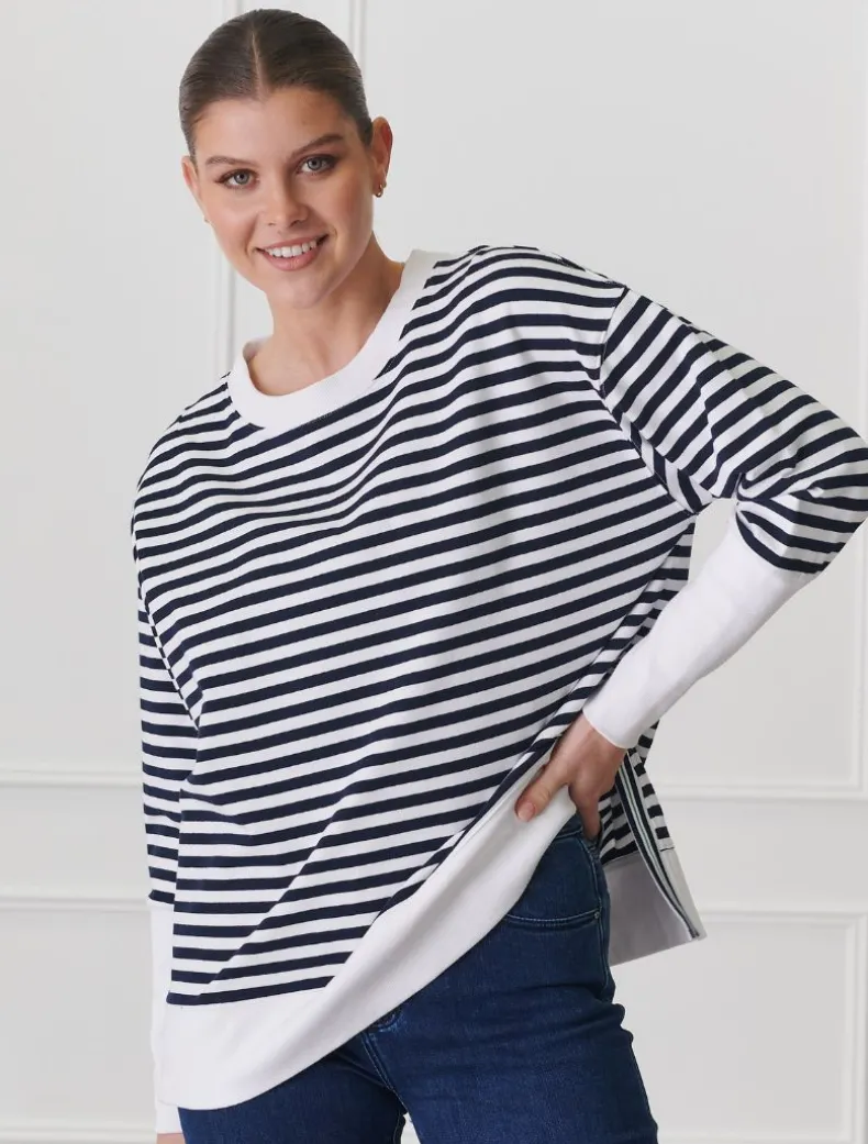 Claudia Striped Sweatshirt