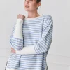Claudia Striped Sweatshirt Blue