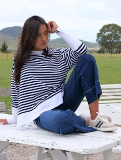 Claudia Striped Sweatshirt