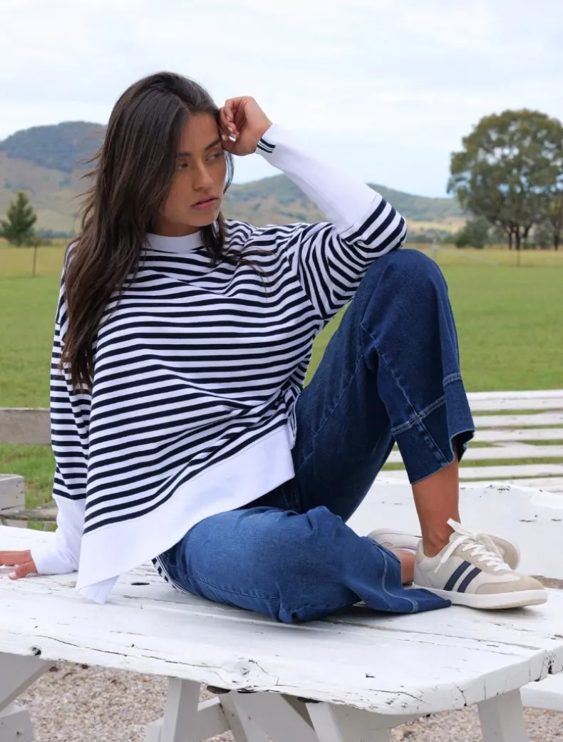 Claudia Striped Sweatshirt