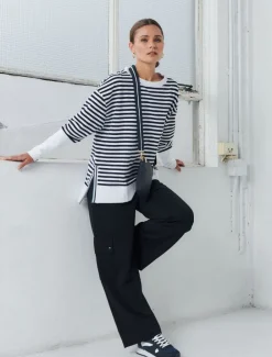 Claudia Striped Sweatshirt