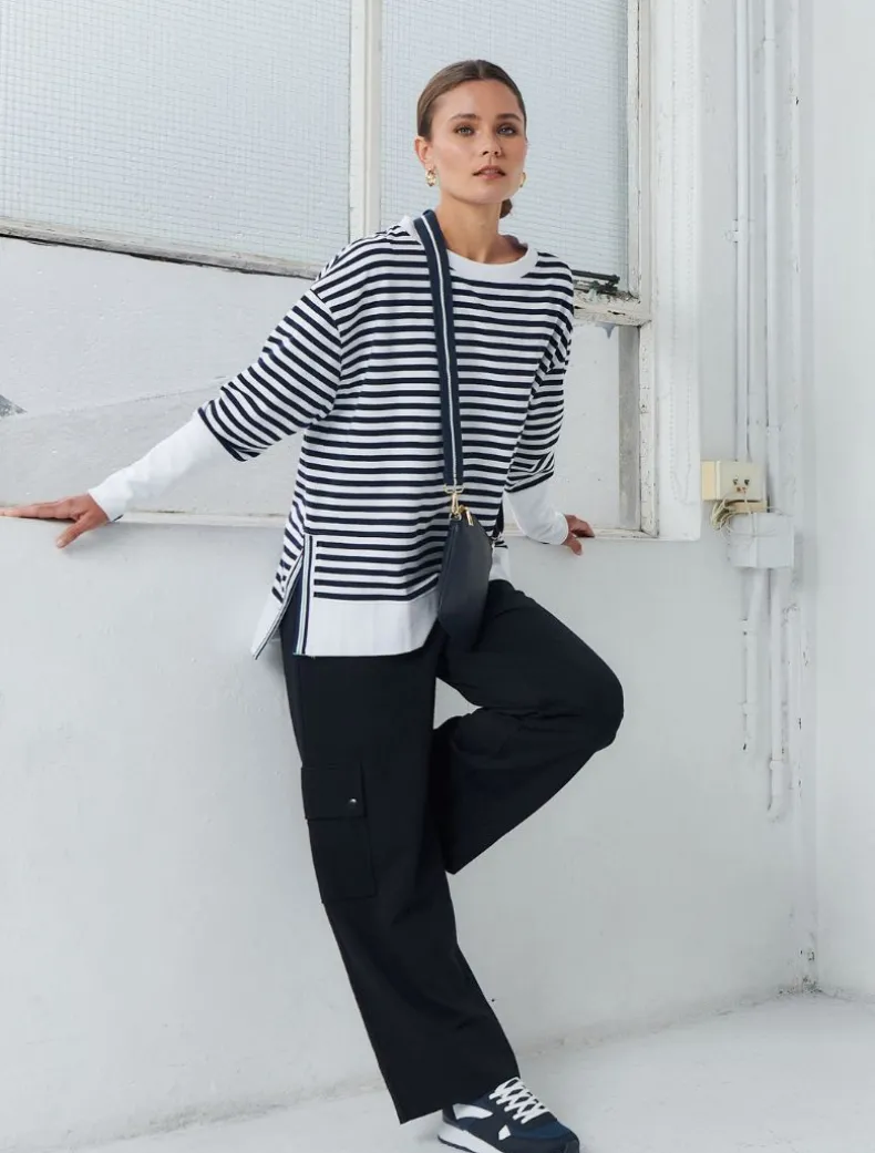 Claudia Striped Sweatshirt