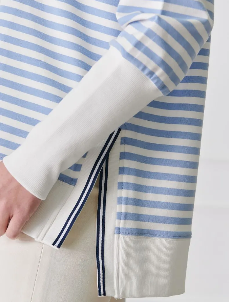 Claudia Striped Sweatshirt Blue