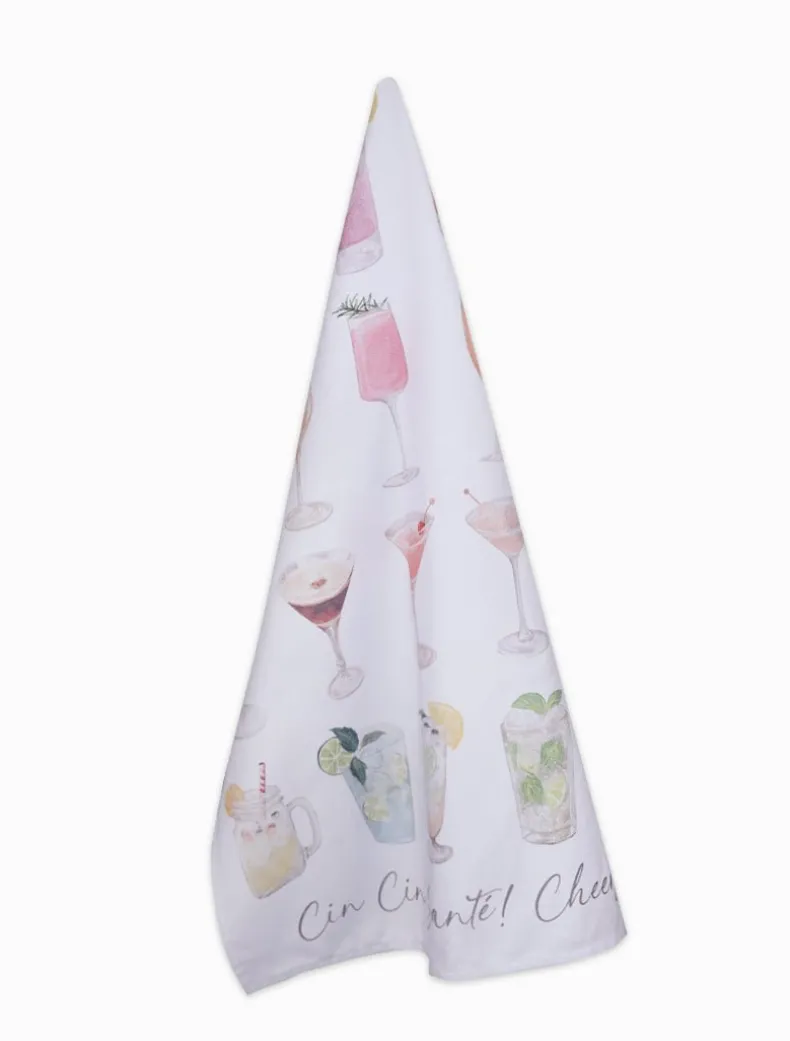 Cocktails Tea Towel
