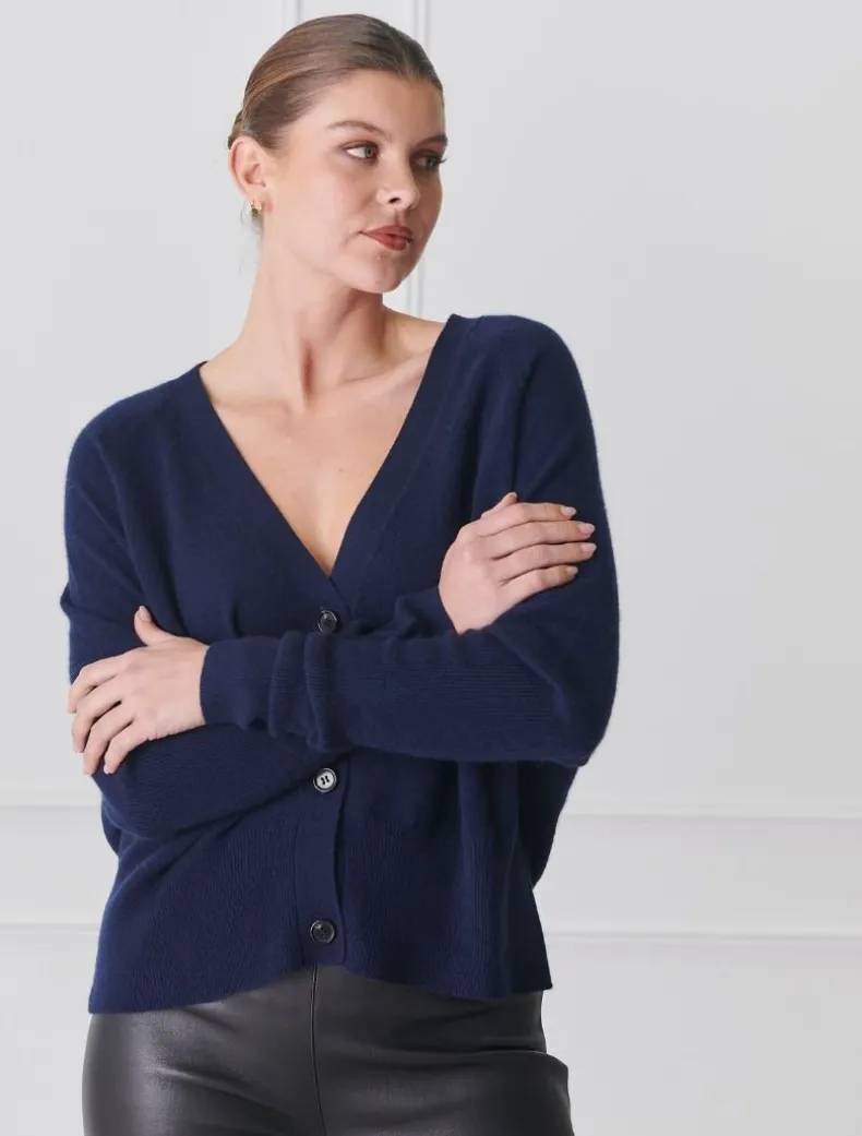 Collette Knit Cardigan Navy