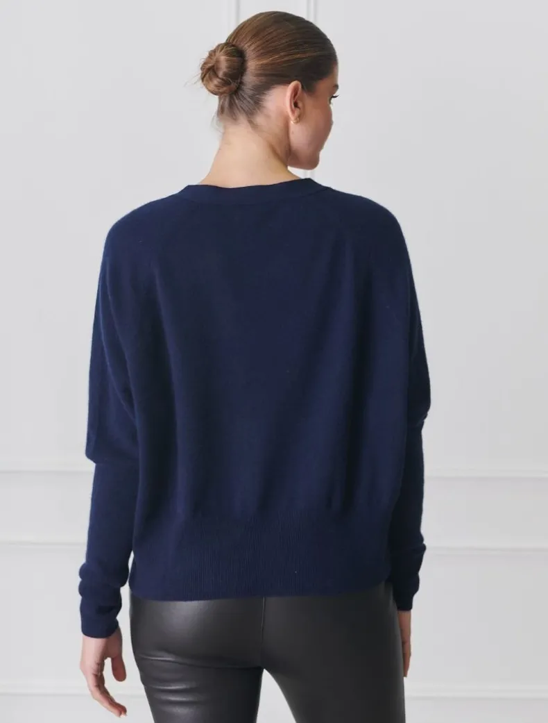 Collette Knit Cardigan Navy