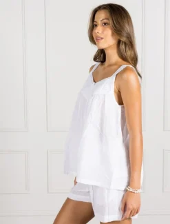 Collette Pyjamas Set White