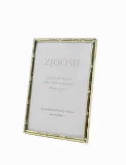 Colonial Bamboo Photo Frame Gold 4x6
