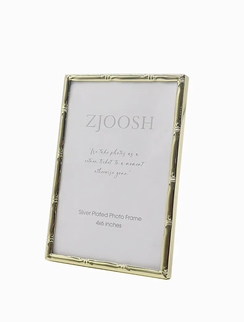 Colonial Bamboo Photo Frame Gold 4x6