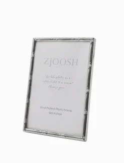 Colonial Bamboo Photo Frame Silver 4x6