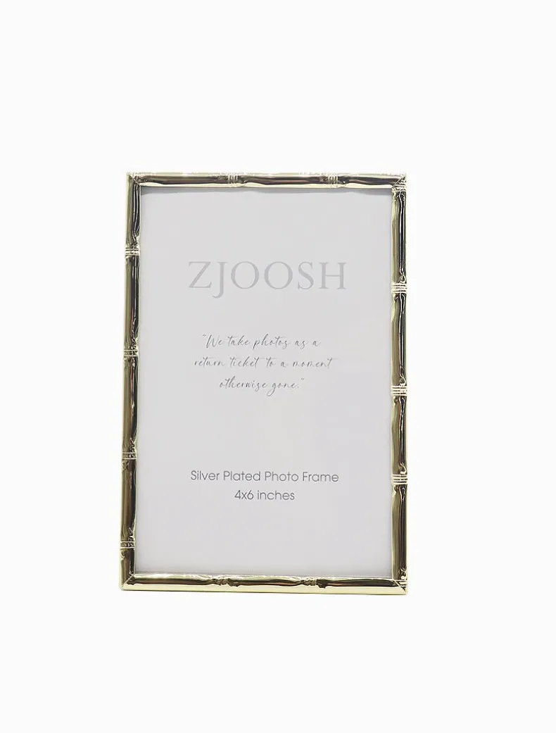 Colonial Bamboo Photo Frame Gold 4x6