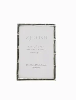 Colonial Bamboo Photo Frame Silver 4x6