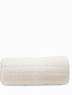 Cotton Quilted Throw Natural