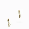 Criss Cross Sticks Studs Gold