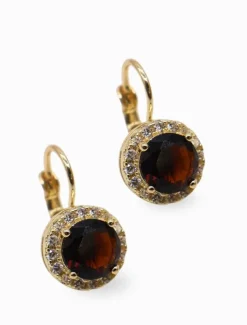 Crystal Surrounds French Hooks Chocolate
