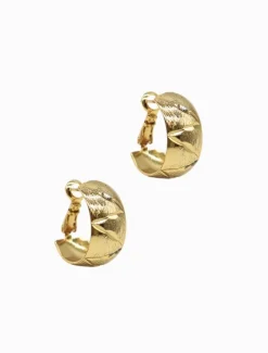 Cushion Hoops Gold