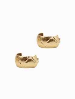 Cushion Hoops Gold