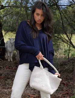 Dahlia Cotton Cashmere Jumper Navy