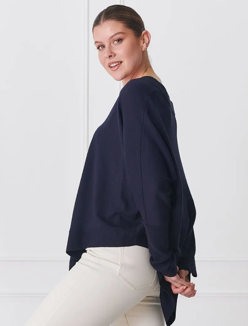 Dahlia Cotton Cashmere Jumper Navy
