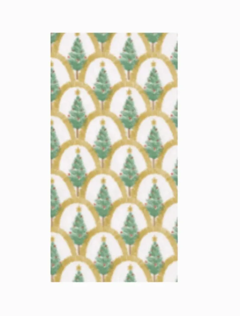 Deco Christmas Gold Guest Napkins 15pk