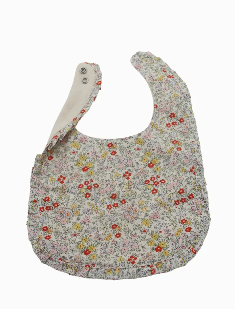 Ditsy Bib White